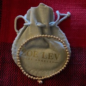 Zoe Lev 4mm Rose Gold Bead Bracelet